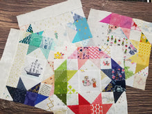 Load image into Gallery viewer, Corner Stars Quilt PDF Pattern