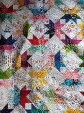 Load image into Gallery viewer, "Corner Stars" - Throw Quilt