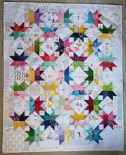 Load image into Gallery viewer, "Corner Stars" - Throw Quilt