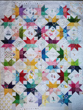 Load image into Gallery viewer, "Corner Stars" - Throw Quilt