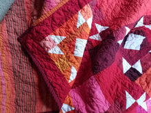 Load image into Gallery viewer, "Golden Lattice" - Modern Throw Quilt