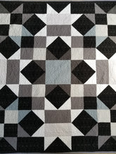 Load image into Gallery viewer, "Urban Light" - Modern Throw Quilt