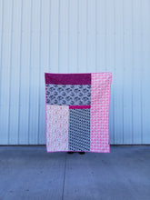 Load image into Gallery viewer, "Scrappy Courthouse" - Toddler Quilt