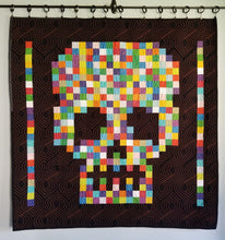 Load image into Gallery viewer, "Candy Crush" - Modern Skull Throw Quilt