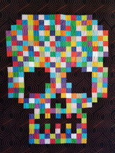 Load image into Gallery viewer, "Candy Crush" - Modern Skull Throw Quilt