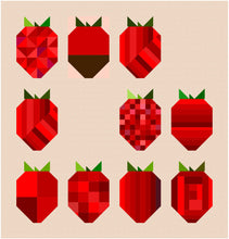 Load image into Gallery viewer, Simply Strawberry Quilt PDF Pattern