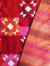 Load image into Gallery viewer, "Golden Lattice" - Modern Throw Quilt