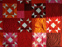 Load image into Gallery viewer, "Golden Lattice" - Modern Throw Quilt