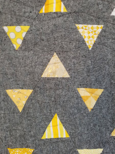 "Minimal Triangles" - Baby Quilt