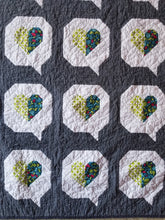 Load image into Gallery viewer, "I Heart You" - Throw Quilt