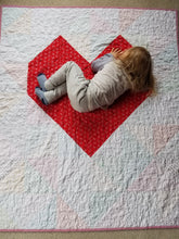 Load image into Gallery viewer, "Big Love" - Heart Throw Quilt