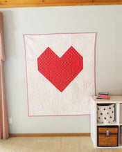 Load image into Gallery viewer, "Big Love" - Heart Throw Quilt