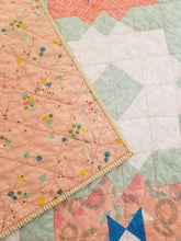 Load image into Gallery viewer, "Vintage Tiles" Quilt - Feminine Baby Quilt