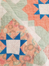 Load image into Gallery viewer, "Vintage Tiles" Quilt - Feminine Baby Quilt