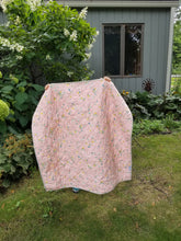 Load image into Gallery viewer, "Vintage Tiles" Quilt - Feminine Baby Quilt