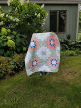 Load image into Gallery viewer, "Vintage Tiles" Quilt - Feminine Baby Quilt
