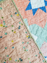 Load image into Gallery viewer, "Vintage Tiles" Quilt - Feminine Baby Quilt