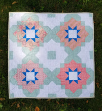 Load image into Gallery viewer, "Vintage Tiles" Quilt - Feminine Baby Quilt