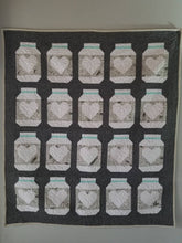 Load image into Gallery viewer, "Farmhouse Mason Jar" - Throw Quilt