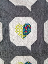 Load image into Gallery viewer, "I Heart You" - Throw Quilt