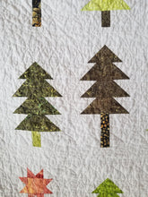 Load image into Gallery viewer, "Twilight Forest" - Small Throw Quilt