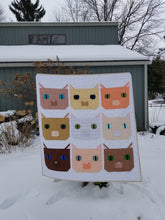 Load image into Gallery viewer, "Fat Cat" - Throw Quilt
