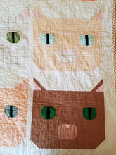 Load image into Gallery viewer, "Fat Cat" - Throw Quilt