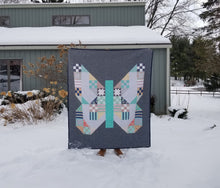 Load image into Gallery viewer, "Butterfly Patch" - Throw Quilt