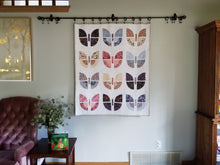 Load image into Gallery viewer, "Butterfly Bouquet" - Modern Throw Quilt
