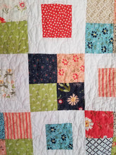 Load image into Gallery viewer, "Charming Frames" - Floral Toddler Quilt