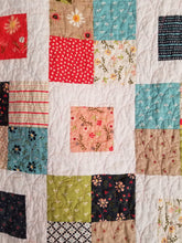 Load image into Gallery viewer, "Charming Frames" - Floral Toddler Quilt