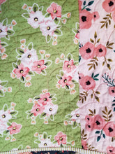 Load image into Gallery viewer, "Charming Frames" - Floral Toddler Quilt