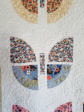 Load image into Gallery viewer, "Butterfly Bouquet" - Modern Throw Quilt