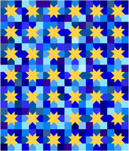 Load image into Gallery viewer, Scrap Stars Quilt PDF Pattern