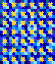 Load image into Gallery viewer, Scrap Stars Quilt PDF Pattern