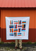 Load image into Gallery viewer, &quot;Guardrails&quot; - Modern Throw Quilt