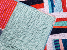 Load image into Gallery viewer, &quot;Guardrails&quot; - Modern Throw Quilt