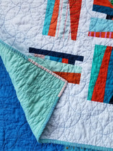 Load image into Gallery viewer, &quot;Guardrails&quot; - Modern Throw Quilt