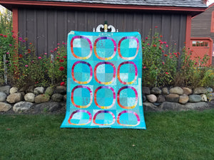 "Free Wheeling Single Girl" - Twin Quilt