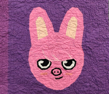 Load image into Gallery viewer, Pig Bunny Foundation Paper Pieced PDF Pattern