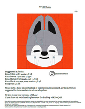 Load image into Gallery viewer, Wolf Foundation Paper Pieced PDF Pattern