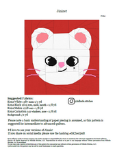 Load image into Gallery viewer, Ferret Foundation Paper Pieced PDF Pattern