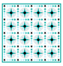 Load image into Gallery viewer, Star Border - paper pieced PDF Pattern