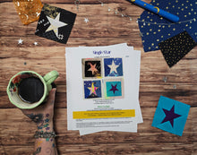 Load image into Gallery viewer, Single Star Block - foundation paper pieced PDF pattern