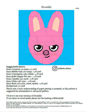 Load image into Gallery viewer, Pig Bunny Foundation Paper Pieced PDF Pattern