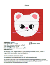Load image into Gallery viewer, Ferret Foundation Paper Pieced PDF Pattern