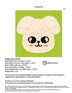 Puppy Foundation Paper Pieced PDF Pattern