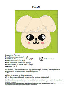 Puppy Foundation Paper Pieced PDF Pattern