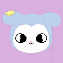 Load image into Gallery viewer, Celestial Tanuki Foundation Paper Pieced PDF Pattern