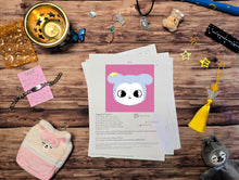 Load image into Gallery viewer, Celestial Tanuki Foundation Paper Pieced PDF Pattern